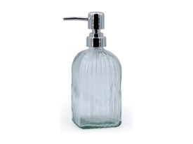 Dispenser vidrio jabones rayado